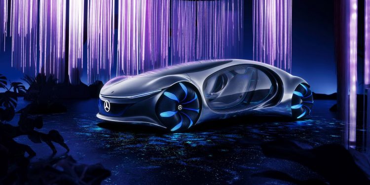 Autonomous cars such as the Mercedes-Benz Vision AVTR concept could heavily benefit from the advantages offered by blockchain. (Photo Source: Mercedes-Benz)