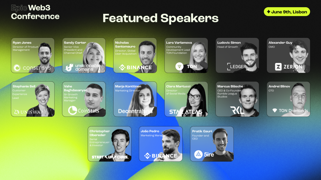 Epic Web3 Featured Speakers