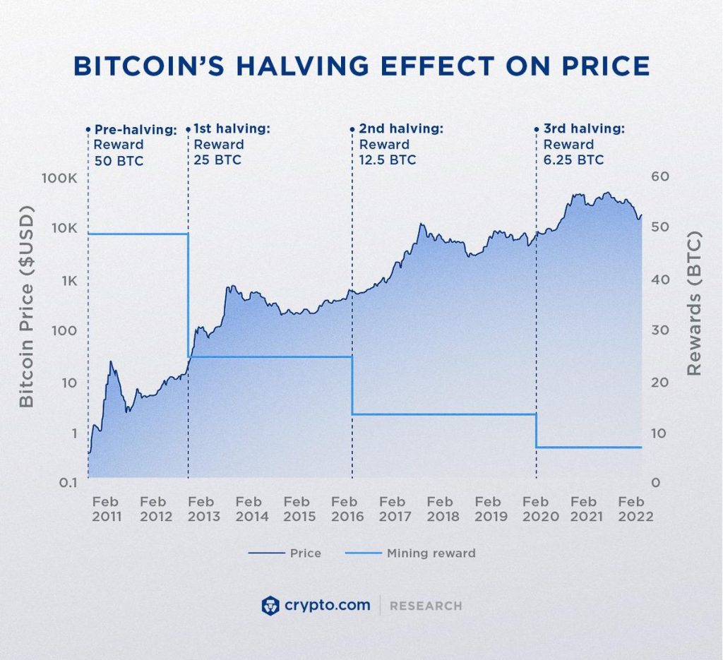 Bitcoin halving to BTC price