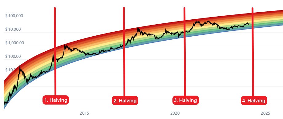 Bitcoin Halving and Price Chart