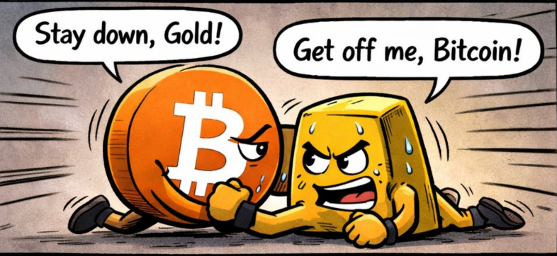 Gold Surges As Bitcoin Weakens Amid Fed Rate Cut Pause