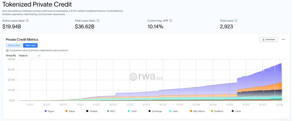 Tokenized Private Credit Market