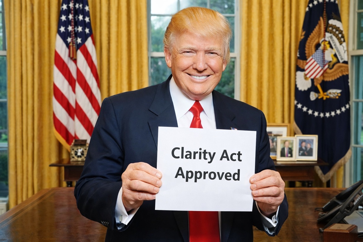 President Trump Picks Crypto’s Side In The Clarity Act Negotiations