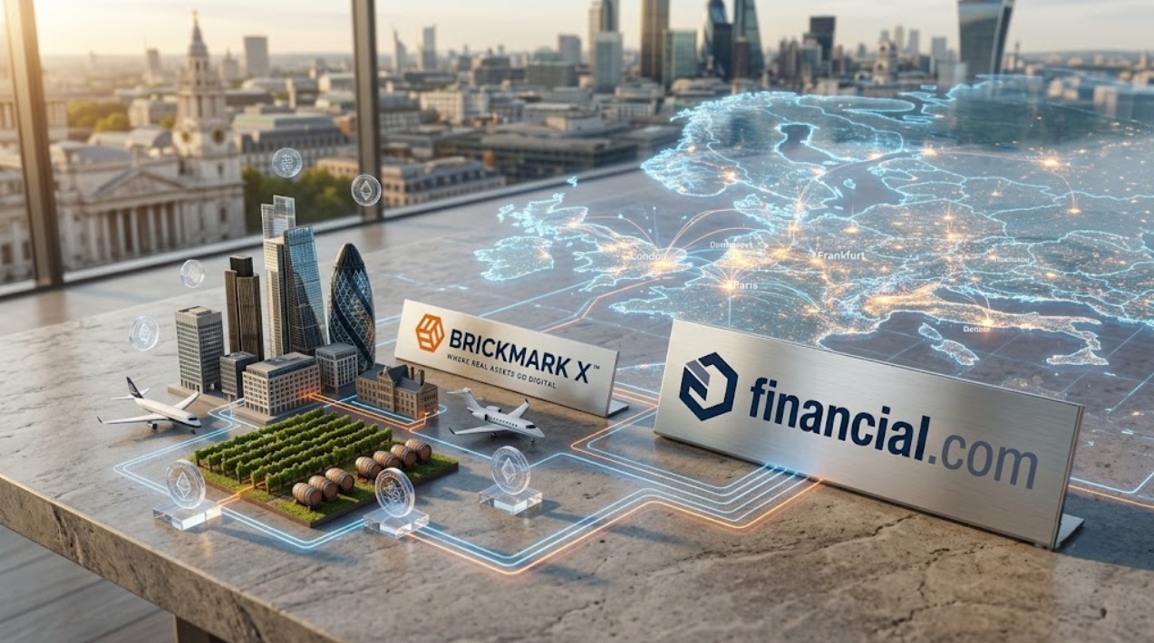 BrickMark X And Financial.com Partner For Hybrid RWA Capital Market Infrastructure